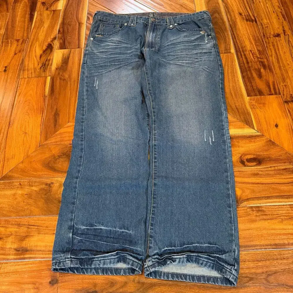 Y2K Baggy Wings Back Pocket Vintage Jessie Pinkman Skater Grunge Baggy Jeans
